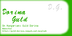 dorina guld business card